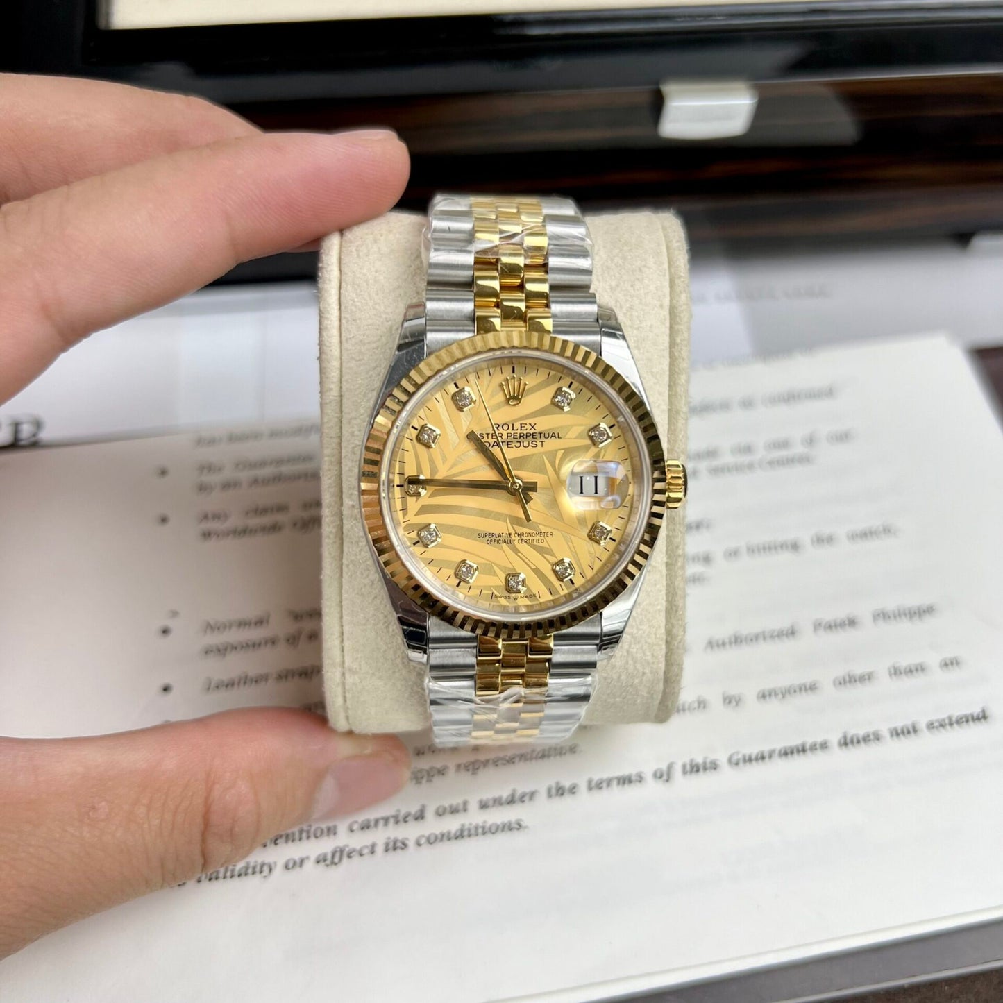 Rolex DateJust Fake Watch Demi Gold Jubilee Strap EW Factory 36/41mm