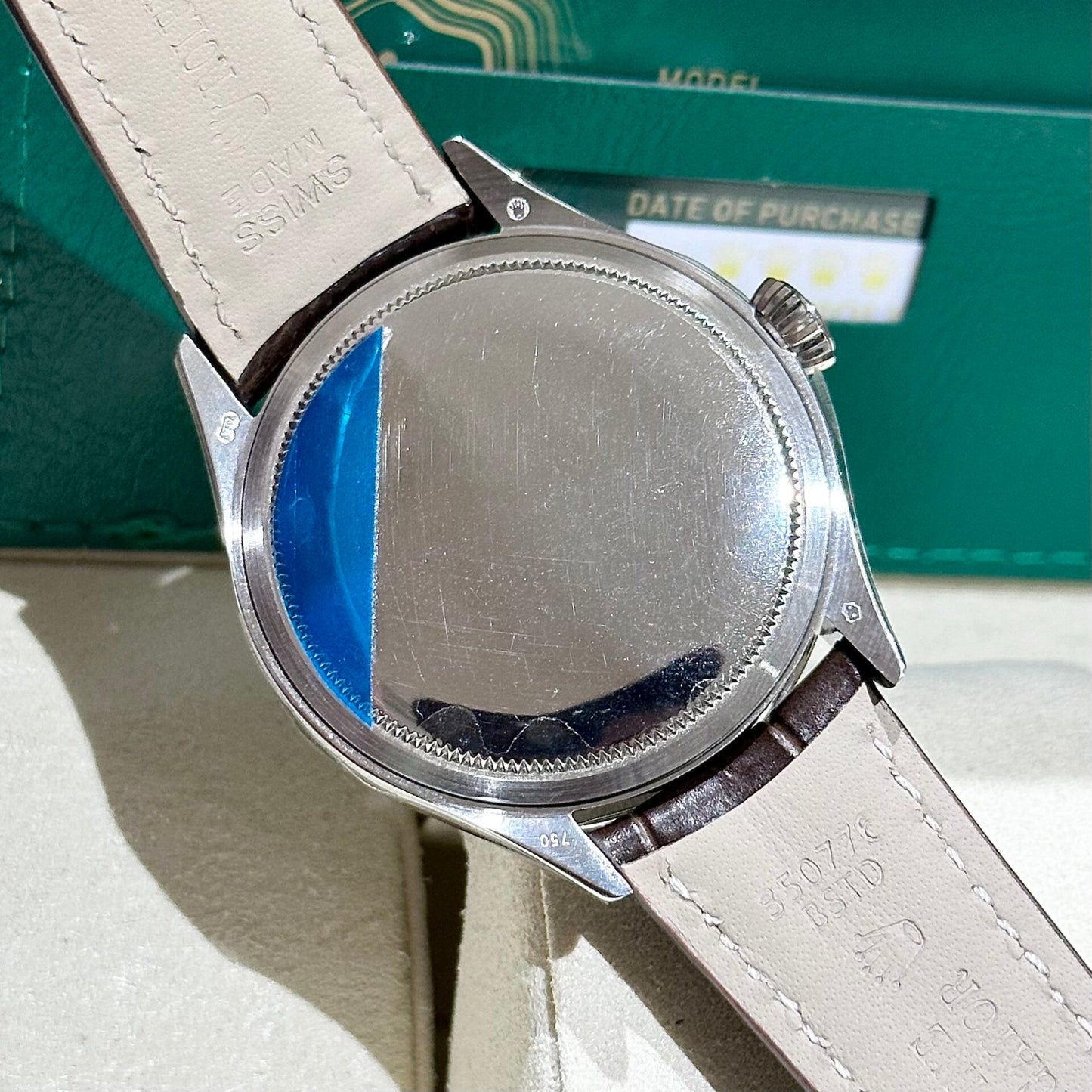 Rolex Replica 1:1 Watch Cellini Moonphase 50535 Brown Leather Strap 39mm