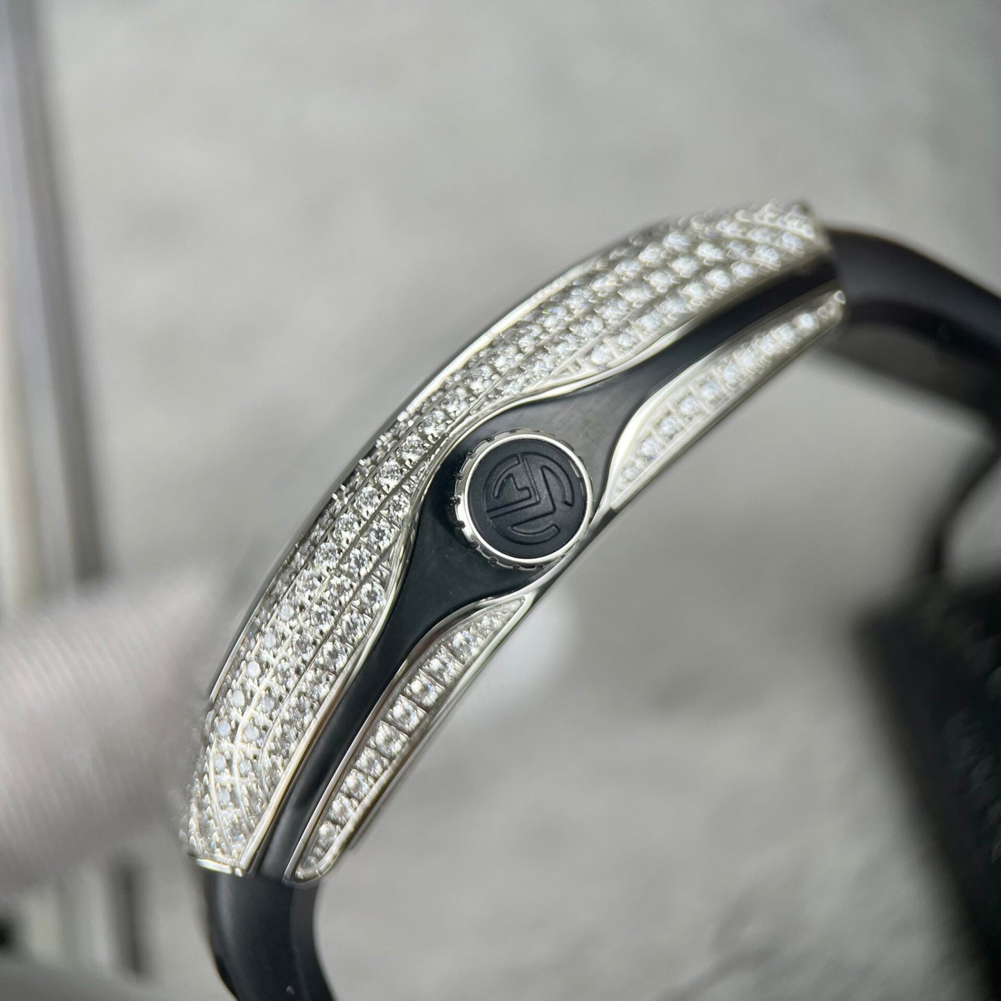 Franck Muller V45 Replica 1:1 Watch Full Diamond  ABF Factory 45mm