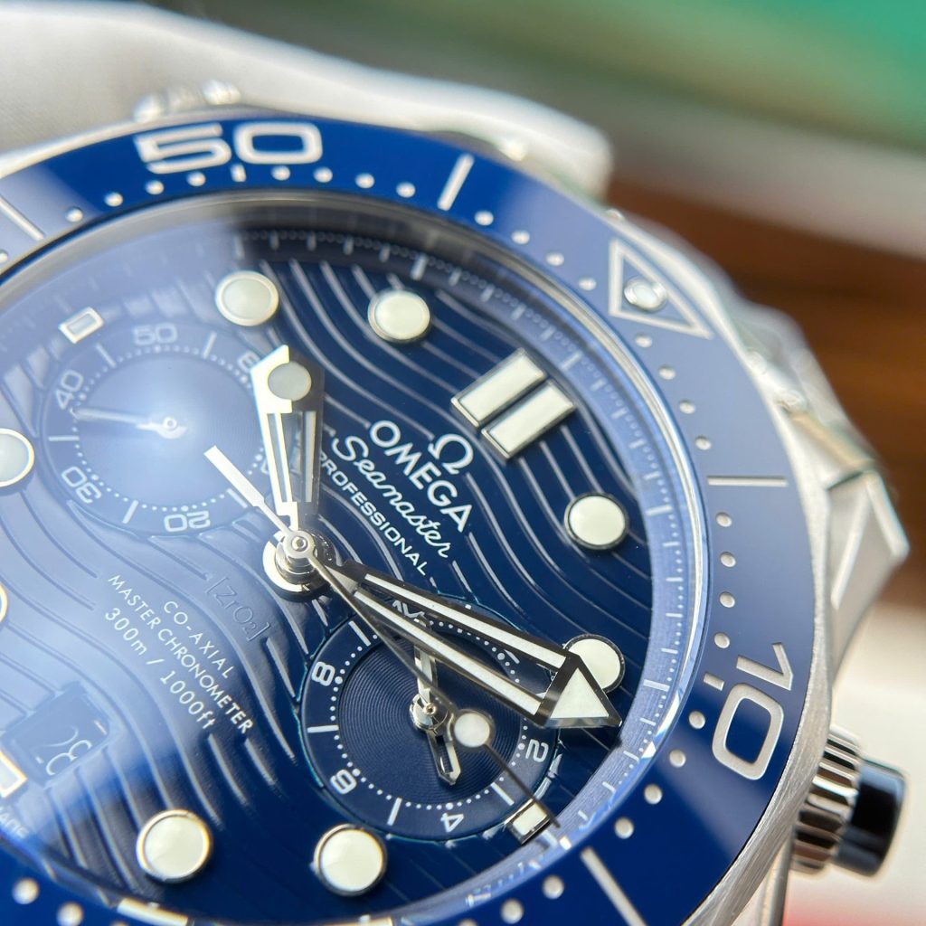 Omega Best Copies Watches Seamaster Diver 300M Chronograph Dial Blue N1 Factory 44mm