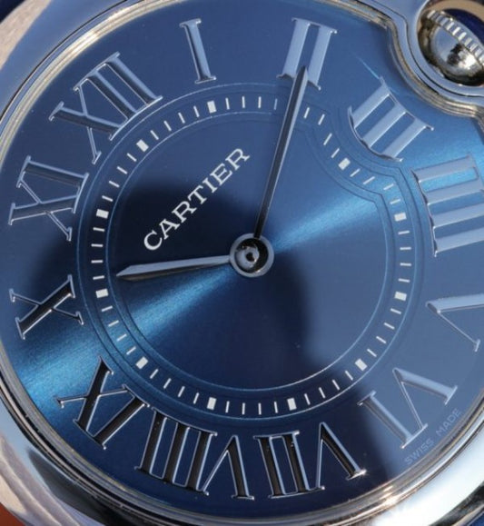 Replica Cartier TWF Ballon Bleu 46mm Blue Textured Dial MIYOTA9015