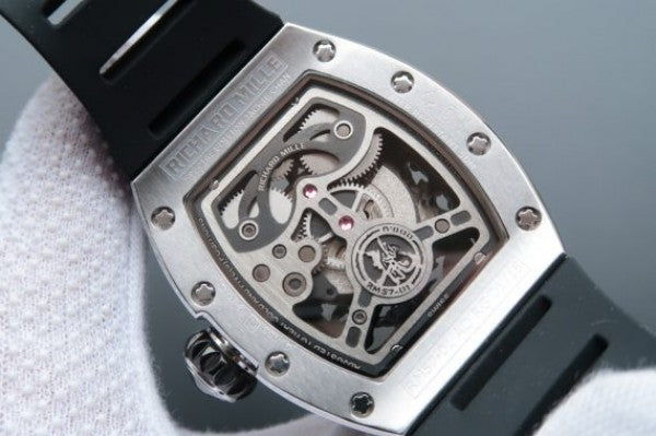 Replica Richard Mille RM057 Dragon Phoenix SS Case RG Dragon Dial Black Rubber Strap