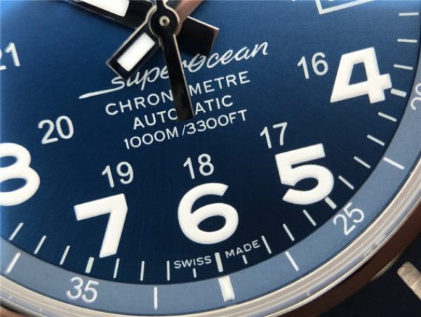 Replica Breitling SuperOcean  II 44mm GF Blue Dial Blue Rubber Strap A2824