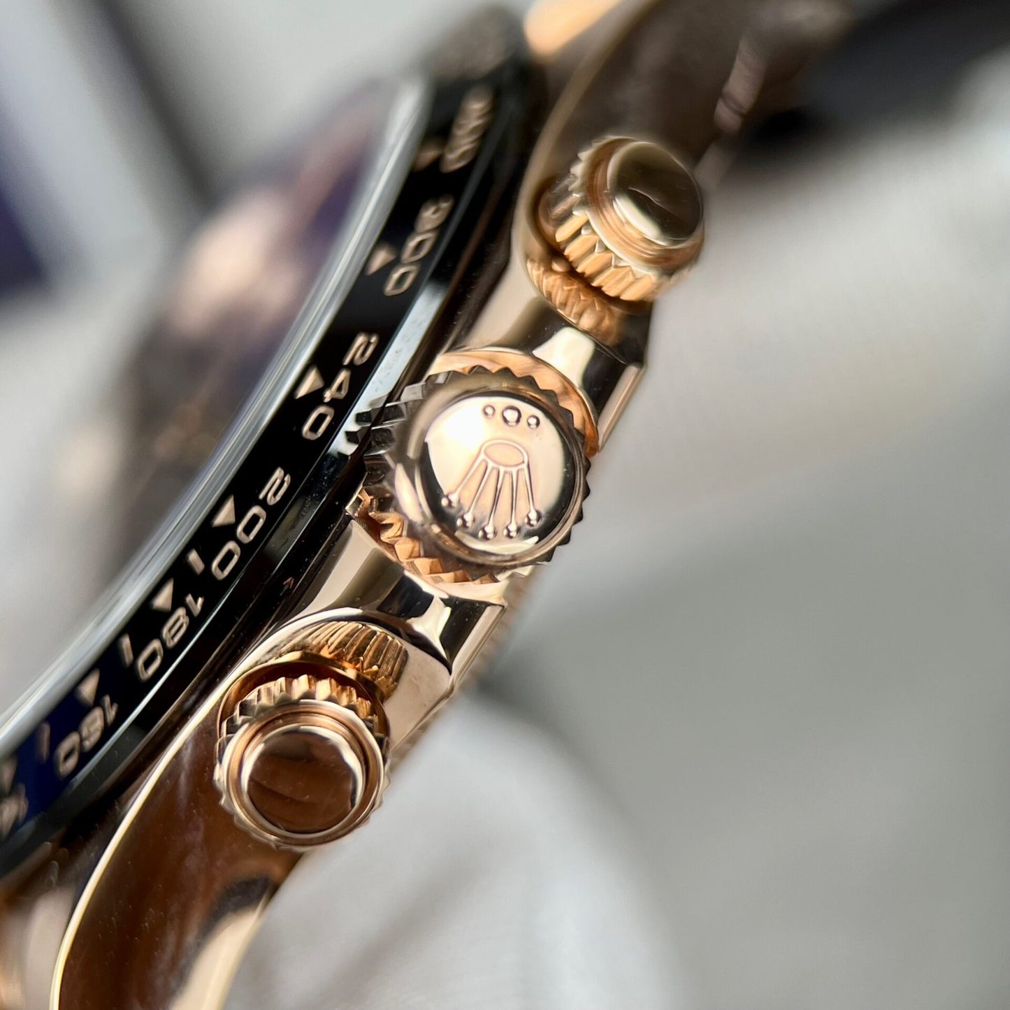 Rolex Daytona 116515LN 18K Rose Gold Wrapped Replica Watch 40mm