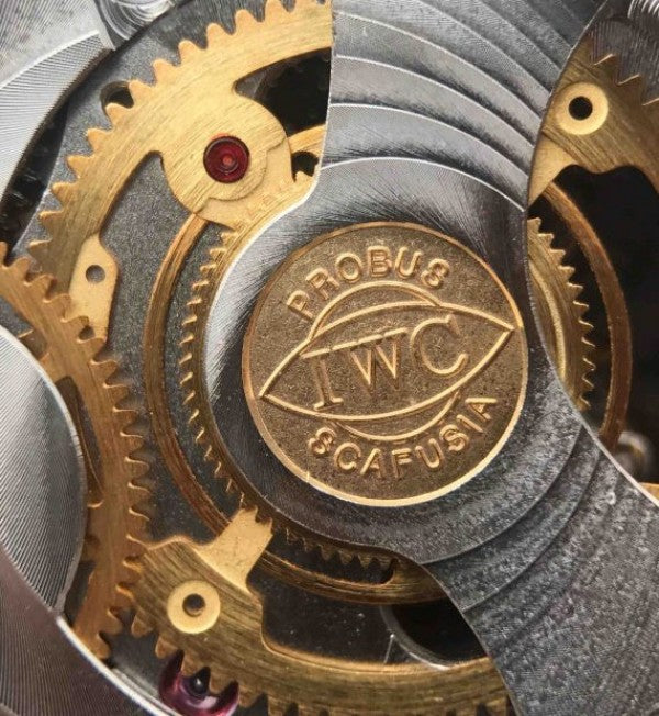 Replica IWC AZ Portuguese Tourbillon White Dial Blue Markers