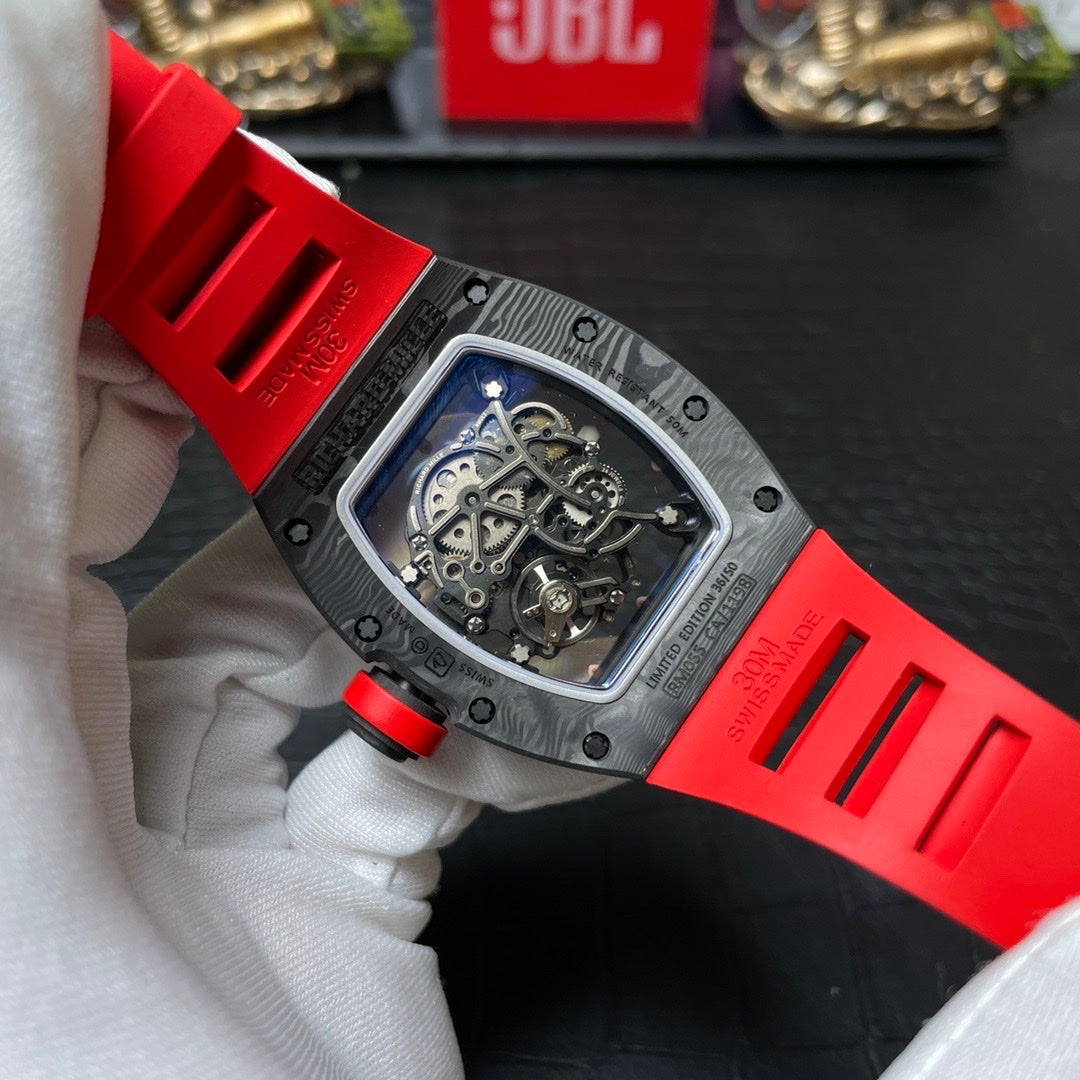 Richard Mille RM055 Carbon NTPT Replica 1:1 Watch Red BBR 45mm