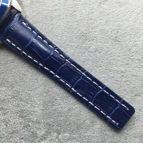 Replica Breitling Super Ocean Heritage Chrono SS Blue Dial SS Leather Strap A7750