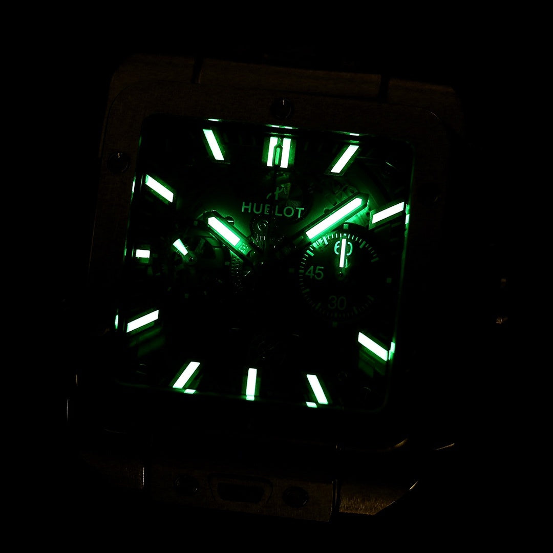Hublot Big Bang, Square Bang Unico 42mm Textured Rubber Strap(1:1 replica)