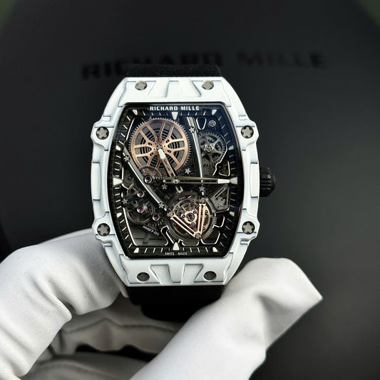 Richard Mille RM27-05 Rafael Nadal Replica Watch White Carbon Case 37.25¡Á47.25mm