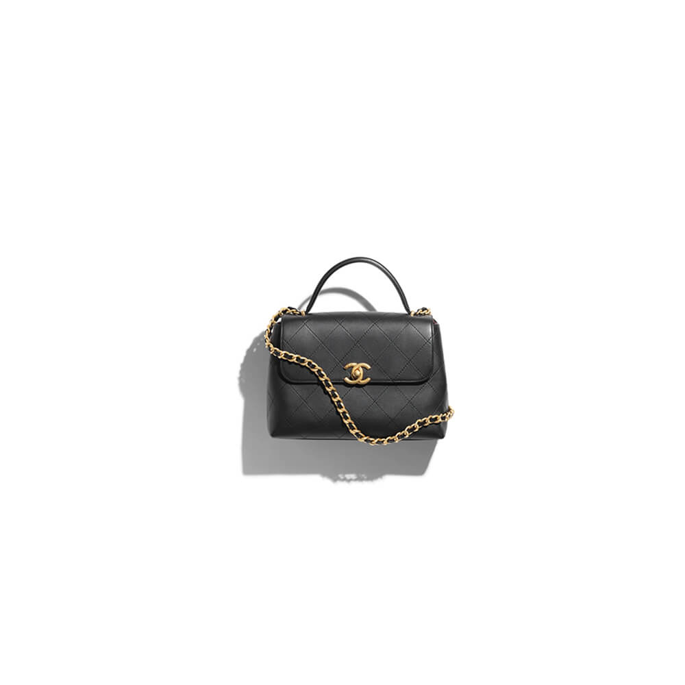 Chanel Large Flap Bag With Top Handle(HIGH-END GRADE)