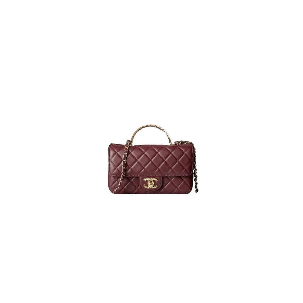 CHANEL Mini Flap Bag with Top Handle
