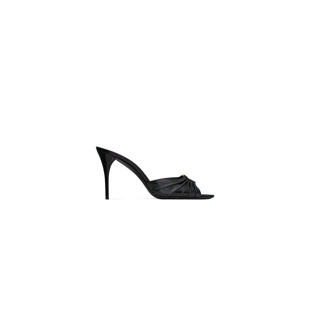 YSL  BABYLONE MULES IN SMOOTH LEATHER