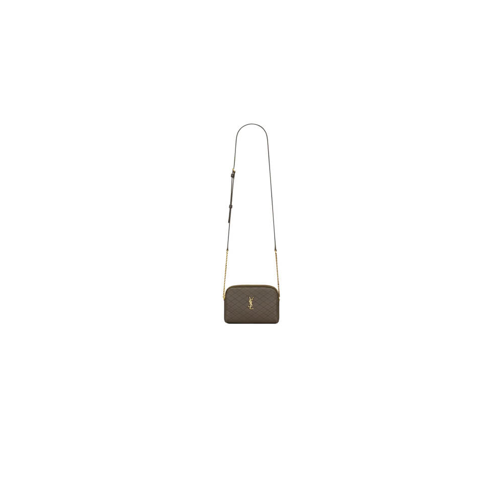 YSL Gaby zipped pouch in quilted lambskin