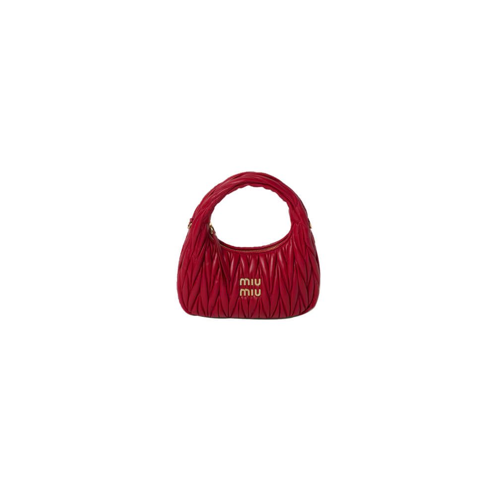 Small Wander matelasse nappa leather hobo bag(HIGH-END GRADE)