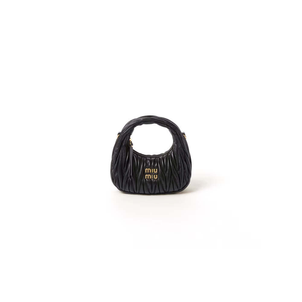 Mini Wander matelasse nappa leather hobo bag(high-end grade)