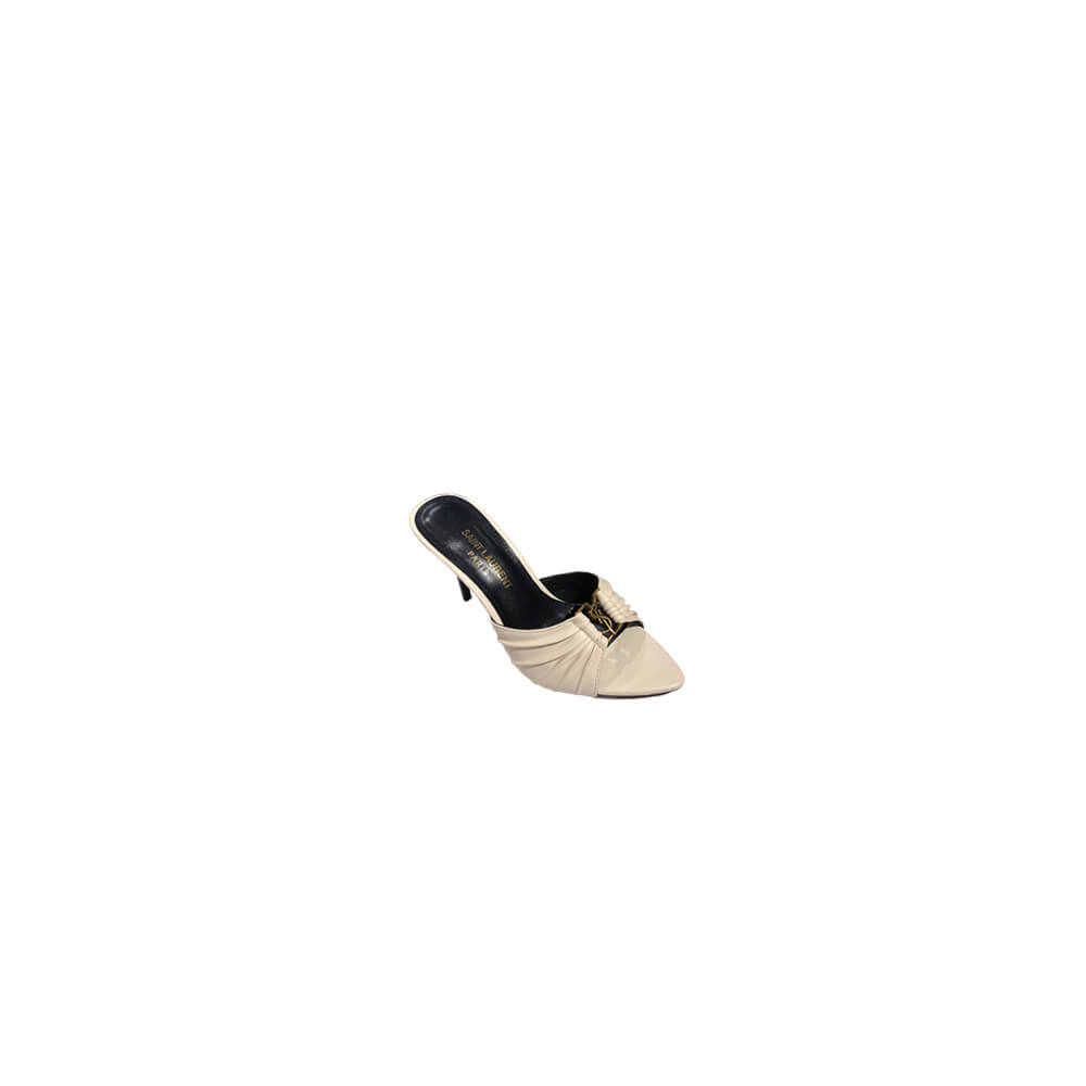 YSL  BABYLONE MULES IN SMOOTH LEATHER