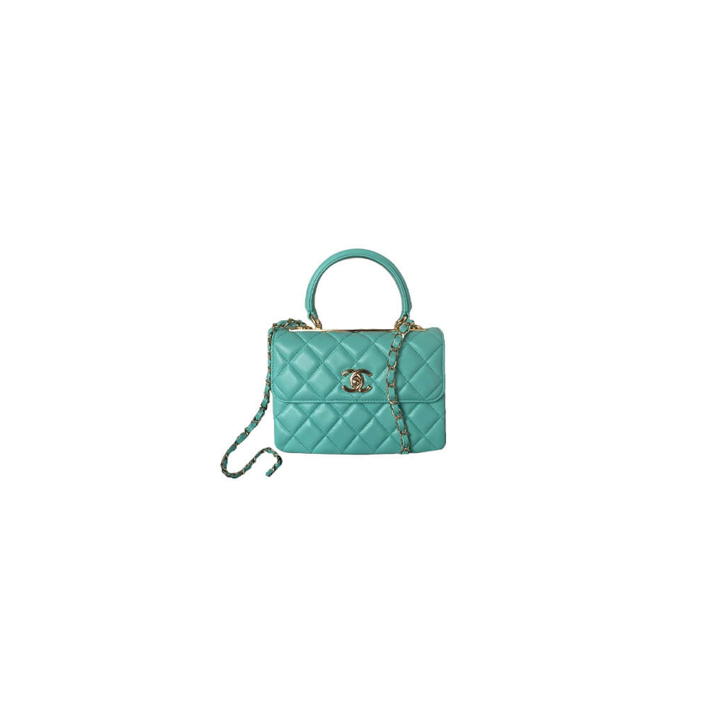 CHANEL Mini Flap Bag with Top Handle(HIGH-END GRADE)