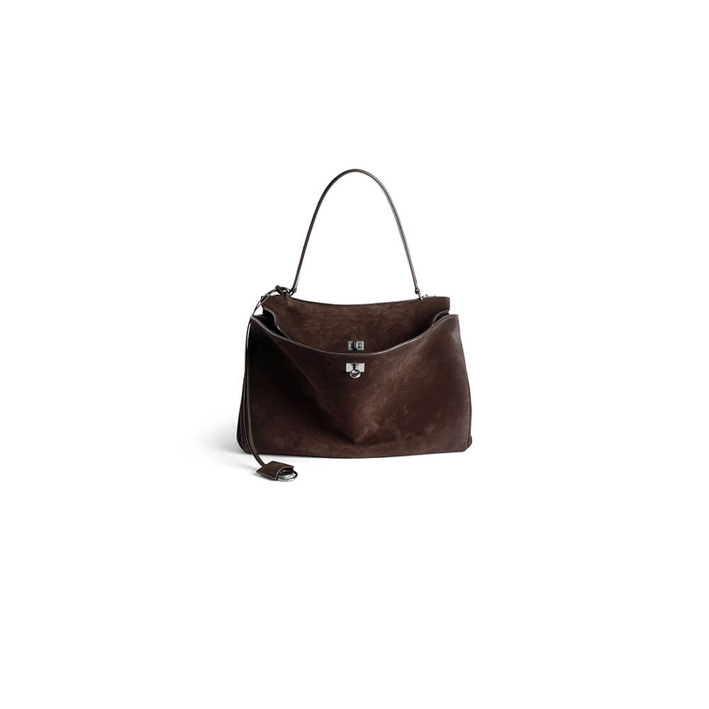 Balenciaga Rodeo Handbag Large Suede(HIGH-END GRADE)