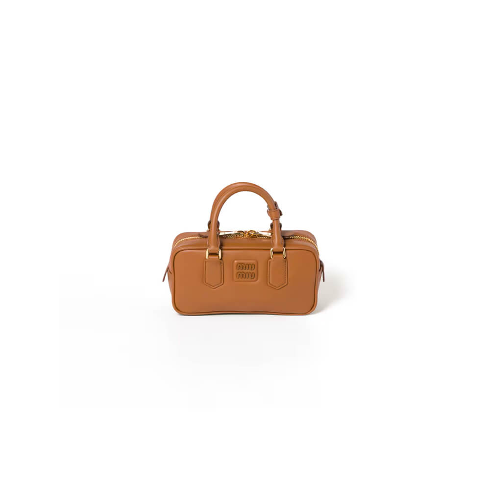 MIUMIU Medium Arcadie Leather Bag(HIGH-END GRADE)