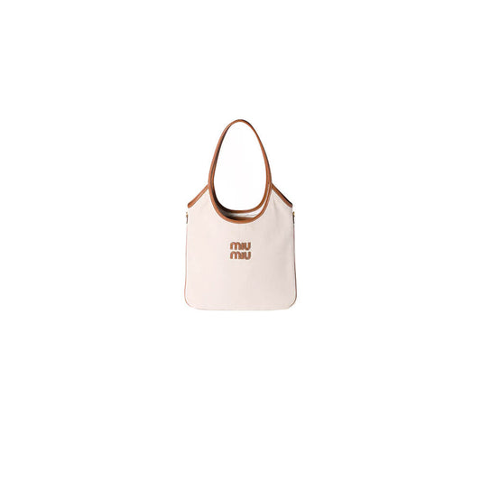 MIUMIU REGULAR IVY canvas and leather bag(HIGH-END GRADE)