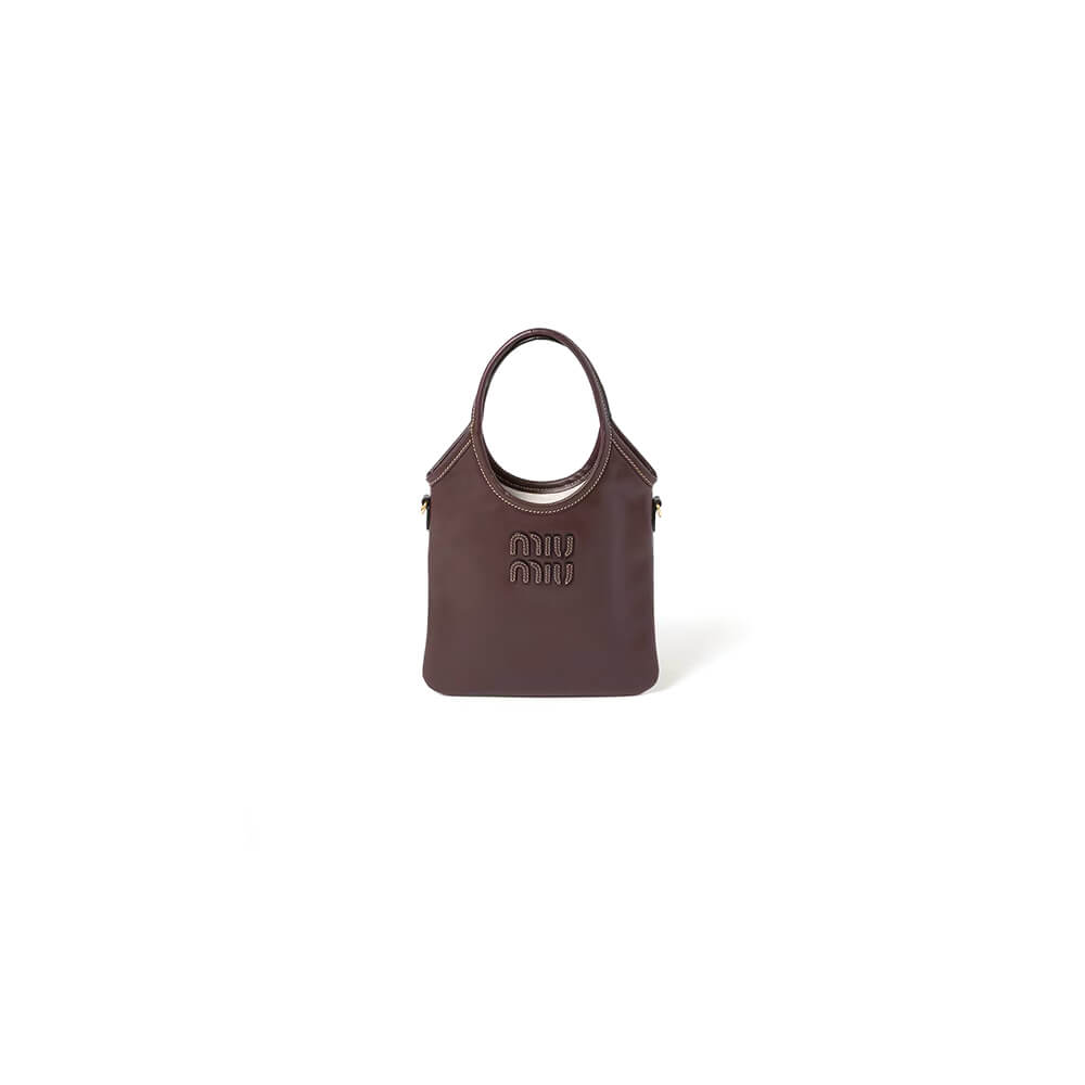 MIUMIU MINI IVY leather handbag(HIGH-END GRADE)