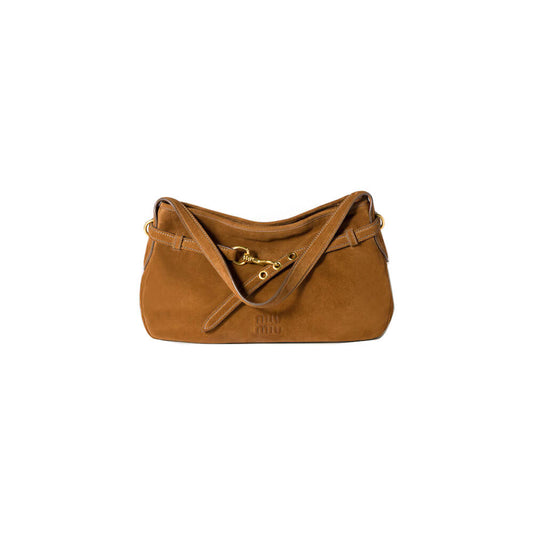 MIUMIU Medium Aventure suede bag(HIGH-END GRADE)