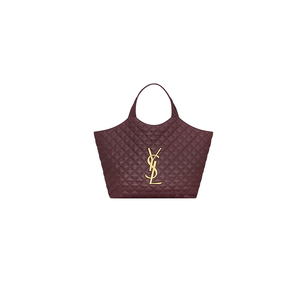 YSL ICARE MAXI SHOPPING BAG IN QUILTED LAMBSKIN(HIGH-END GRADE)