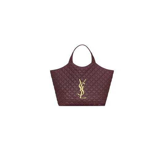 YSL ICARE MAXI SHOPPING BAG IN QUILTED LAMBSKIN(HIGH-END GRADE)