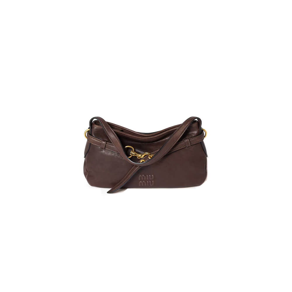 MIUMIU Regular Aventure nappa leather bag(HIGH-END GRADE)