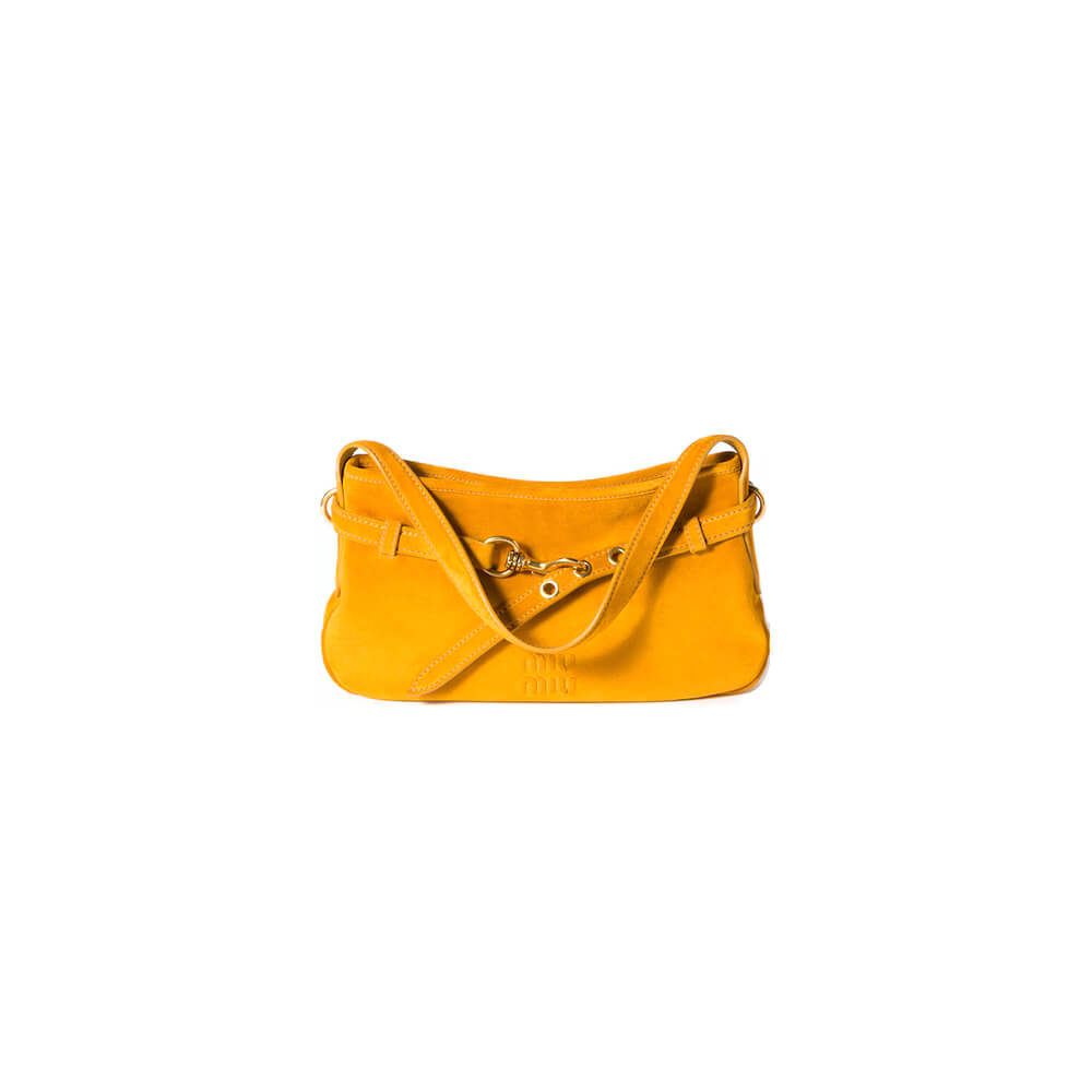 MIUMIU Regular Aventure suede bag(HIGH-END GRADE)