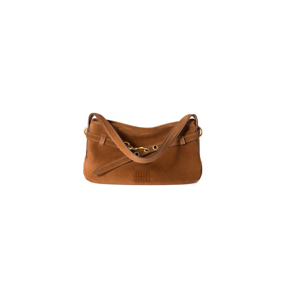 MIUMIU Regular Aventure suede bag(HIGH-END GRADE)