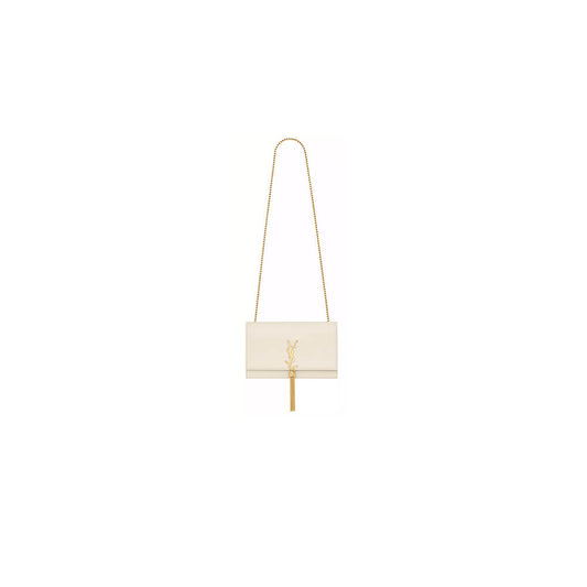 YSL kate medium tassel in grain de poudre embossed leather