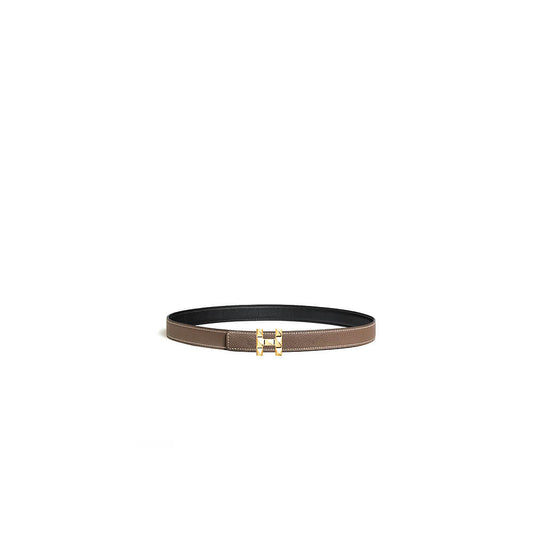 H Infini belt buckle   Reversible leather strap 24 mm