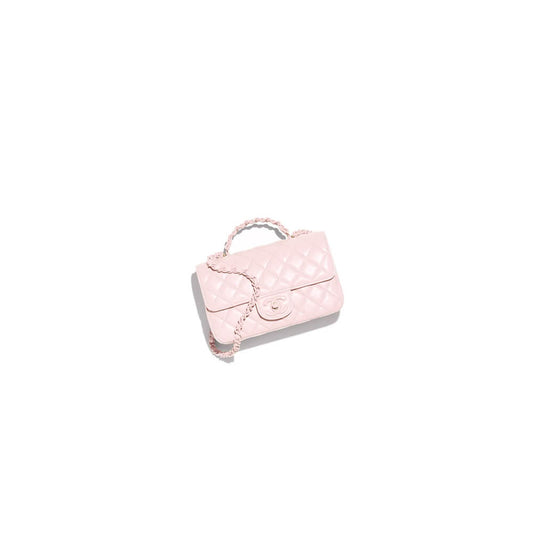 Chanel Mini Flap Bag with Top Handle(HIGH-END GRADE)