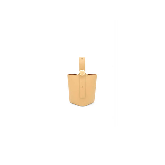 LOEWE Mini Pebble bucket in smooth calfskin(high-end grade)