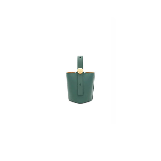 LOEWE Mini Pebble bucket in smooth calfskin(high-end grade)