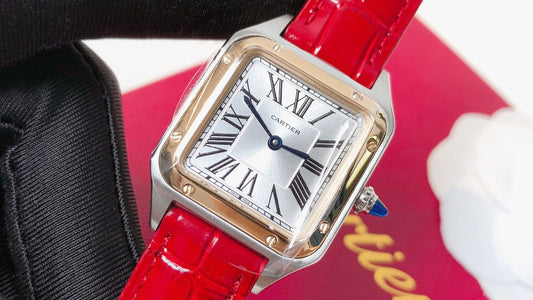 Santos Demoisell Santos Collection - Stainless Steel Mini Model Red(1:1 replica)
