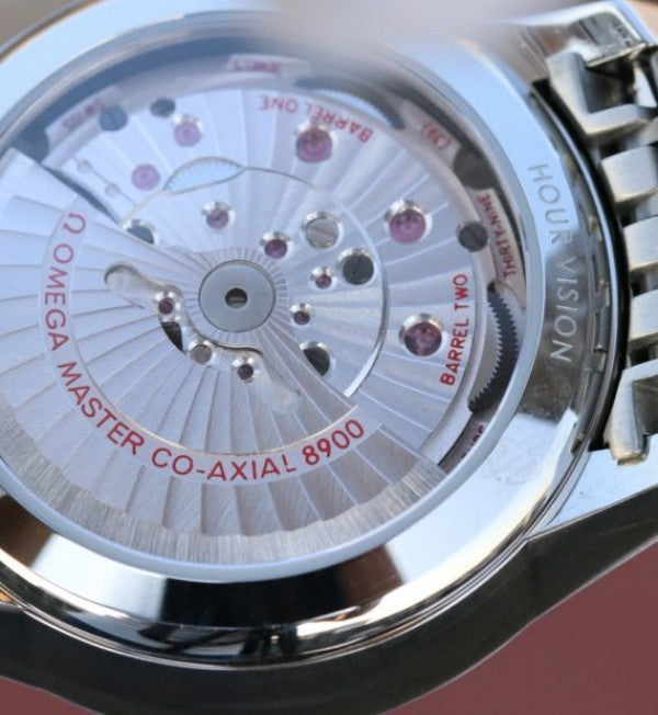Replica Omega V6 De Ville Hour Vision Co-Axial 41mm SS White Dial SS Bracelet A8500