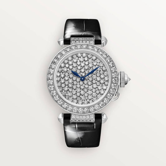 Pasha de fake cartier watch 35 mm Manufacture mechanical movement with automatic winding caliber 530(1:1 replica)