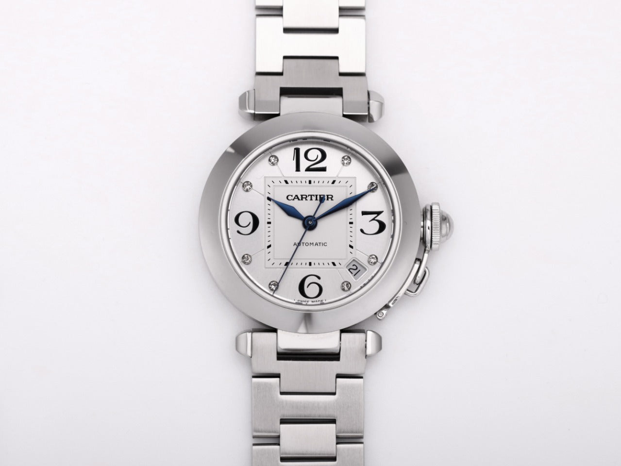 Cartier Pasha Diamonds W31074M7 Ladies Automatic - White(1:1 replica)