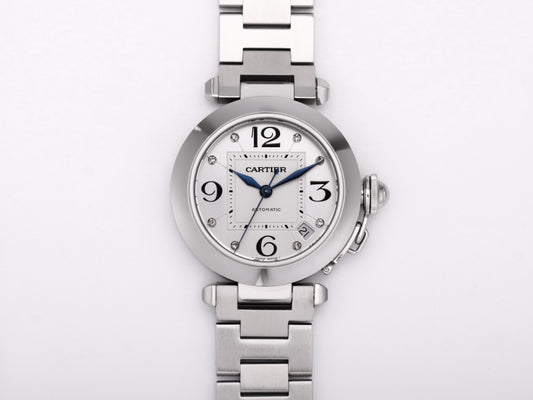 Cartier Pasha Diamonds W31074M7 Ladies Automatic - White(1:1 replica)