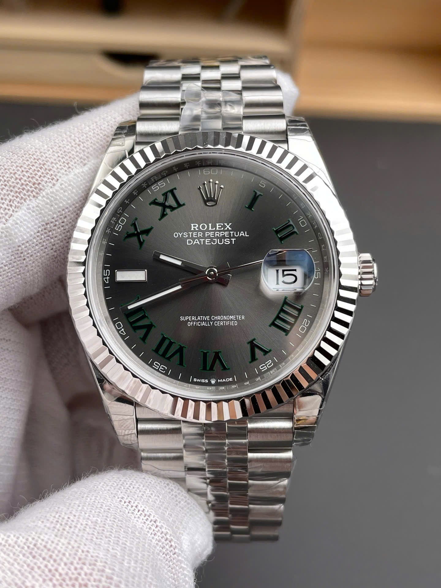 Rolex DateJust 126334 High End Watch Replicas Wimbledon Dial VS Factory Men s 41mm
