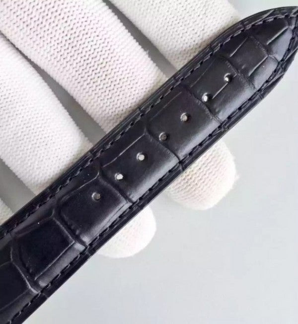 Replica Audemars Piguet Jules Audemars 15170 SS Black Dial Leather Strap A3120