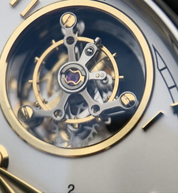 Replica IWC AZ Portuguese Tourbillon IW5046 White Dial YG Markers
