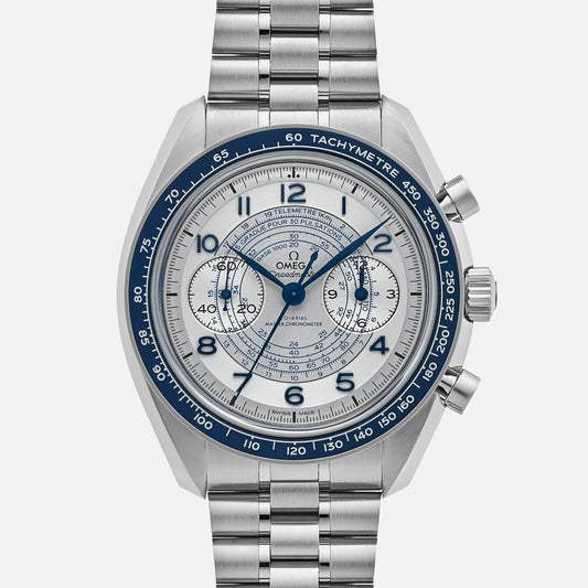 Speedmaster Chronoscope Co-Axial Master Chronometer Chronograph 43mm With Blue Accents On Bracelet(1:1 replica)