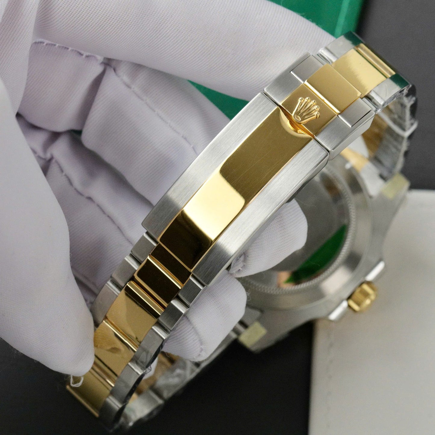 Rolex Submariner Dial Blue Copies Watches Gold Wrapped Custom 40mm