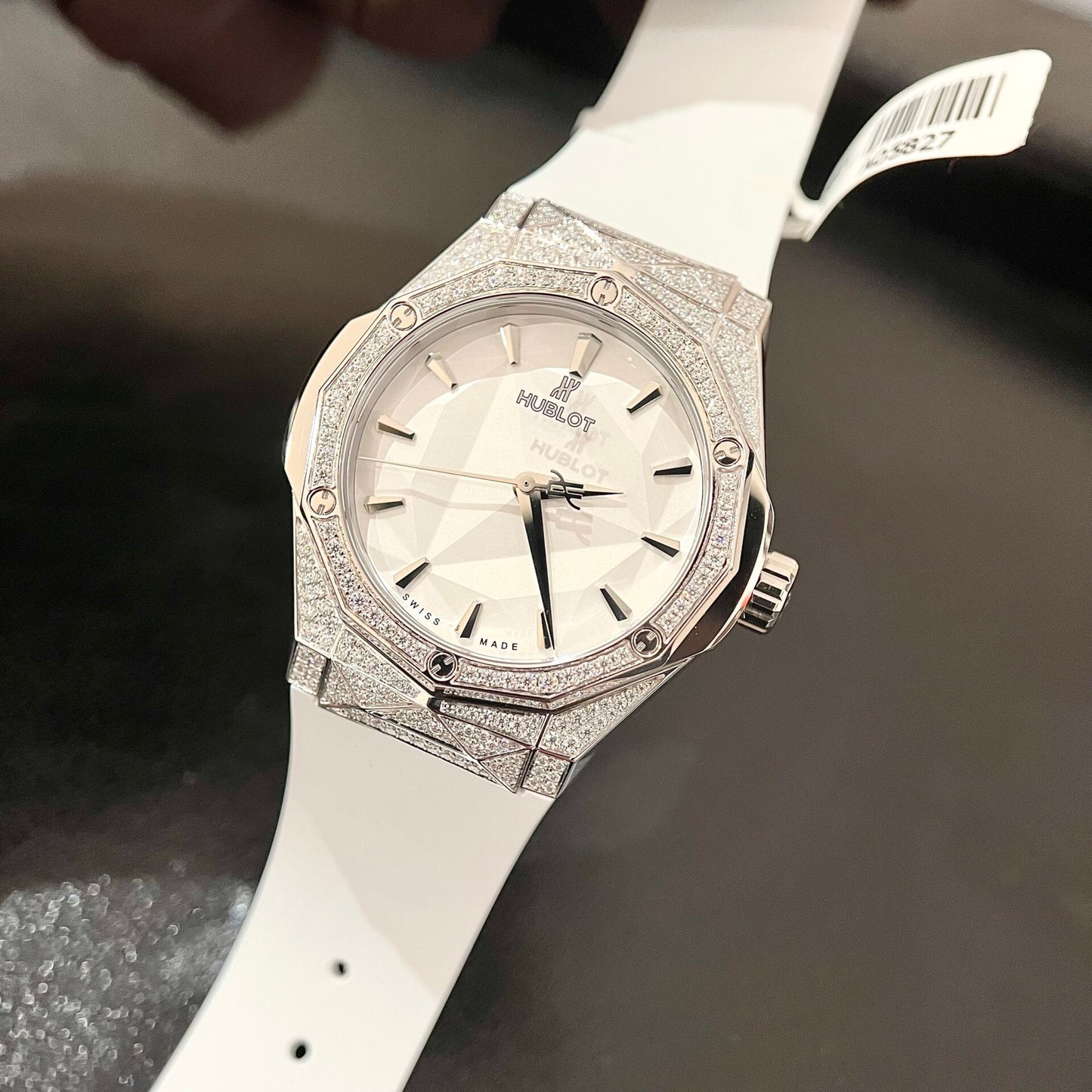 Hublot Replica 1:1 Watch Orlinski White Full Moissanite Diamond 40mm