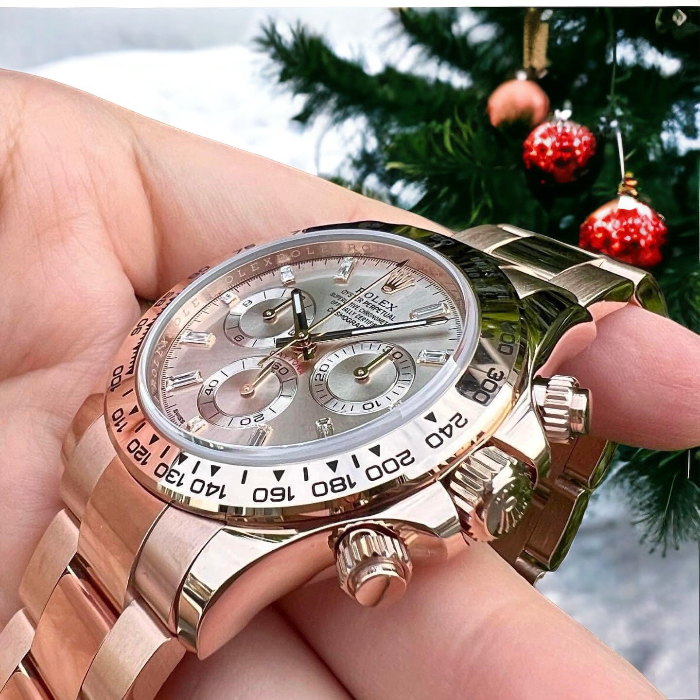 Rolex Daytona 18K Solid Rose Gold Replica Watch 40mm