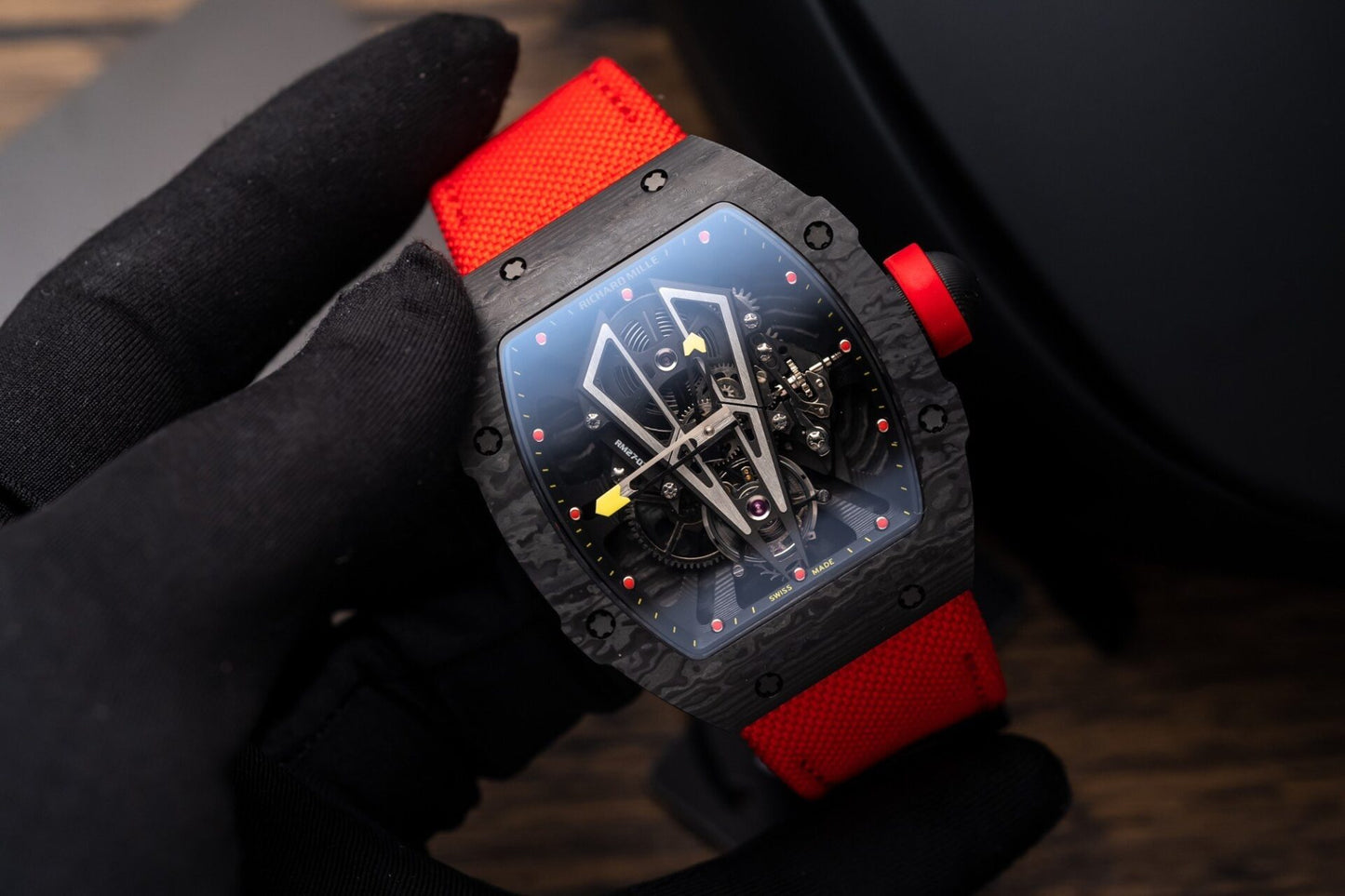 Richard Mille Replica Watch RM27-03 Tourbillon Rafael Nadal Carbon 44mm