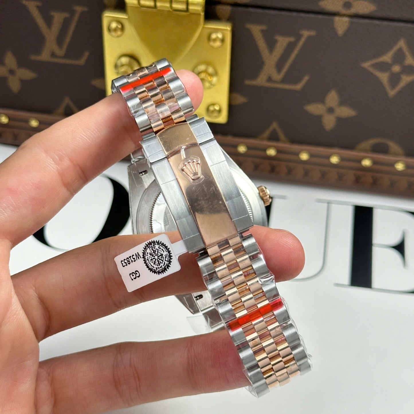 Rolex Replica Watch DateJust Chocolate Dial Gold Wrapped GM Factory 41mm